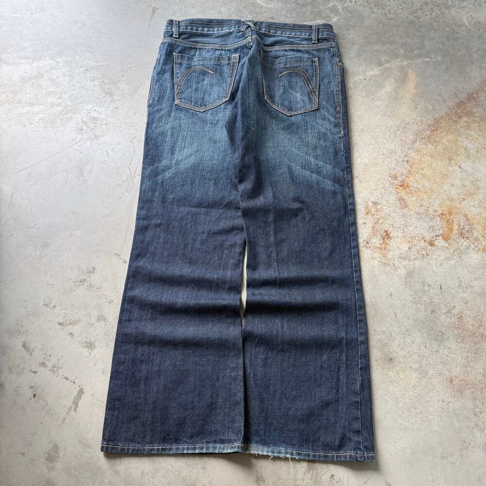 Vintage Y2K Urban Behavior Dark Wash Bootcut Sleaze Grunge Jeans Size 36x31